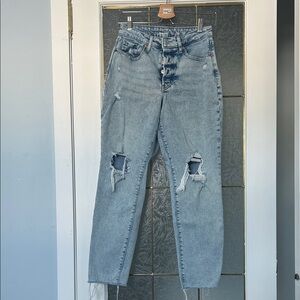 Old Navy High Rise Distressed Denim Jeans